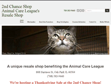 Tablet Screenshot of 2ndchanceshop.org